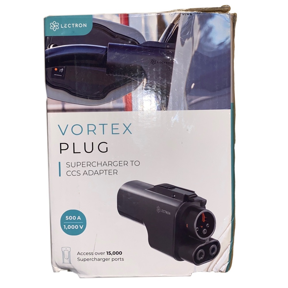 Lectron Vortex Plug Superchargers NACS to CCS Adapter for Tesla 500A/1000V